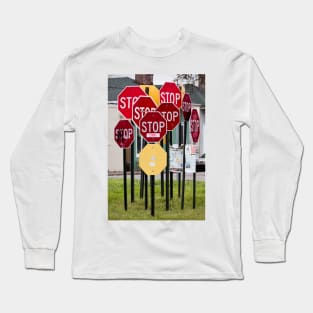 Stop Sign Grove Long Sleeve T-Shirt